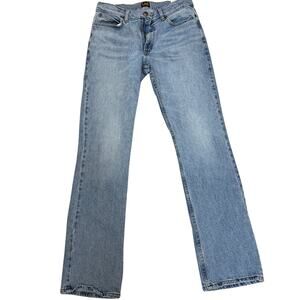 Lee Regular Fit Jeans Men’s 31X34 Blue Denim Straight Leg